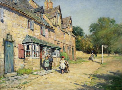 Pueblo de Cotswold, 1917 de William Kay Blacklock